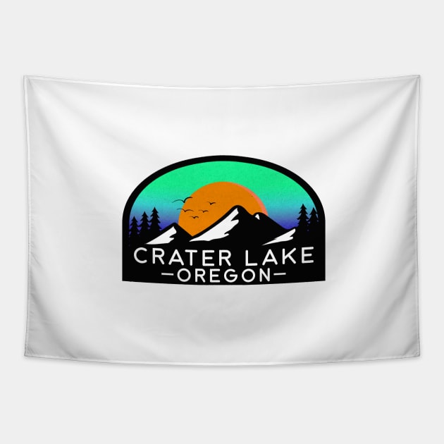 Crater Lake Oregon National Park Tapestry by DD2019