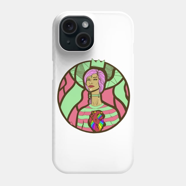 Pink and Mint 56 Beauty Phone Case by kenallouis