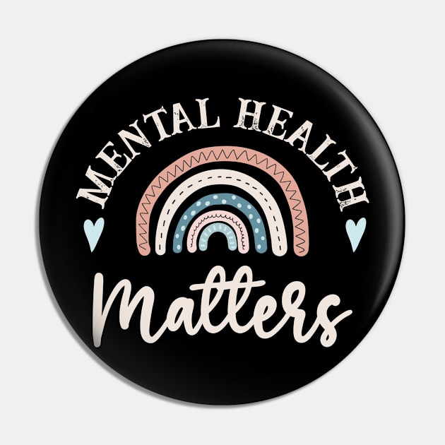 Mental Health Matters, Self Care Gift, Yoga Lover, Inspirational Gift, Relaxation Friend Gift, Mental Health Positive Mind Vibes, White Version 2/2 Pin by Modern Art