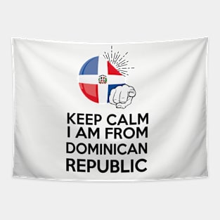 Keep Calm i am from Dominican Republic Tapestry