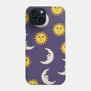 Moon and Sun pattern Phone Case