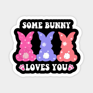 some bunny loves you easter Magnet