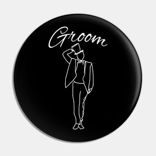 Elegant Groom Pin