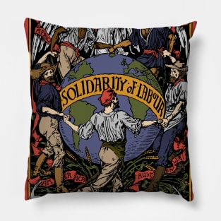 Solidarity of Labour In Color - Walter Crane, Socialist, Propaganda, Leftist, Communist Pillow