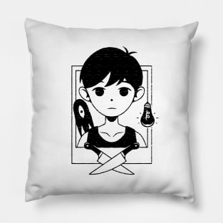 Black & White Boy Pillow