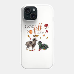 Sheep Lovers - I Love Fall Most of All Phone Case