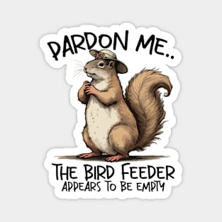 Pardon Me Squirrel Magnet