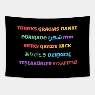 Thanks in many languages Tapestry