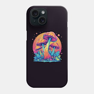 Mushroomcore Groovy Retro Shrooms Phone Case