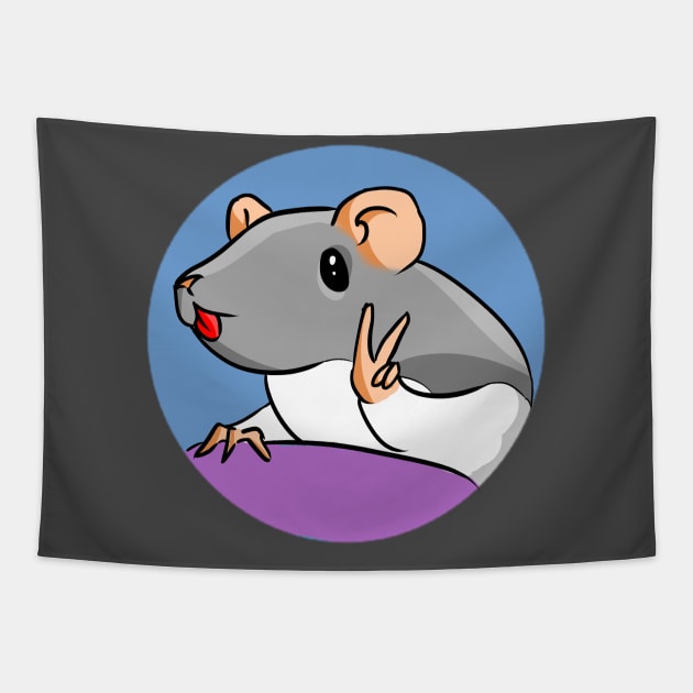 Lovely mouse Tapestry by LaPika