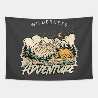Camping Hiking Outdoor Adventure Tapestry