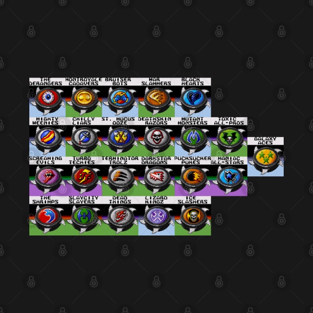 Mutant League Hockey Teams by wataah