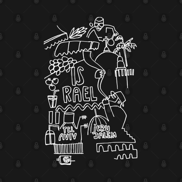 Tel Aviv, Jerusalem, Israel Travel by badlydrawnbabe