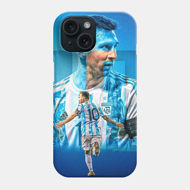 Messi 10 Argentina Phone Case by LustraOneOne