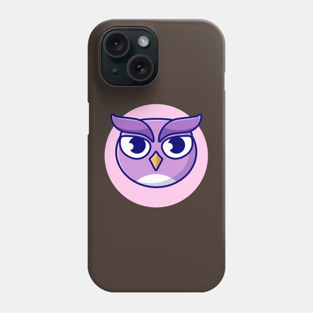 Cute Owl Cartoon Vector Icon Illustration (5) Phone Case by Catalyst Labs