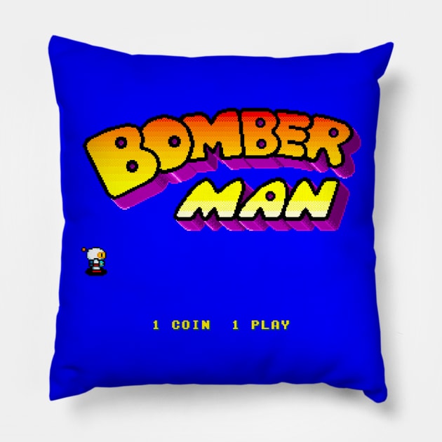 Bomberman Arcade Start Pillow by pherpher