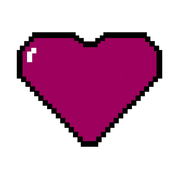 Pixel heart by The Smudge