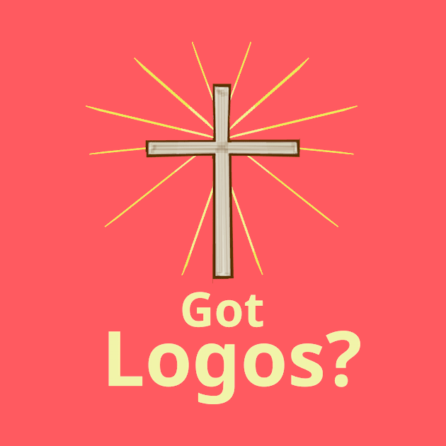 Got Logos? Greek Christian Gospel Witness w/ Cross by ChristianInk