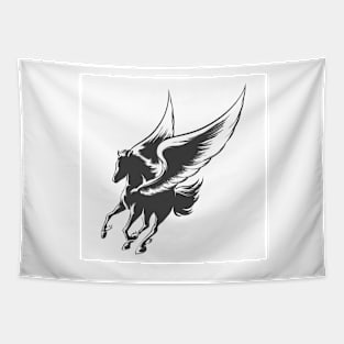 Engraving Winged Horse Tapestry