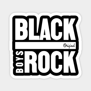 Black Boys Rock Magnet