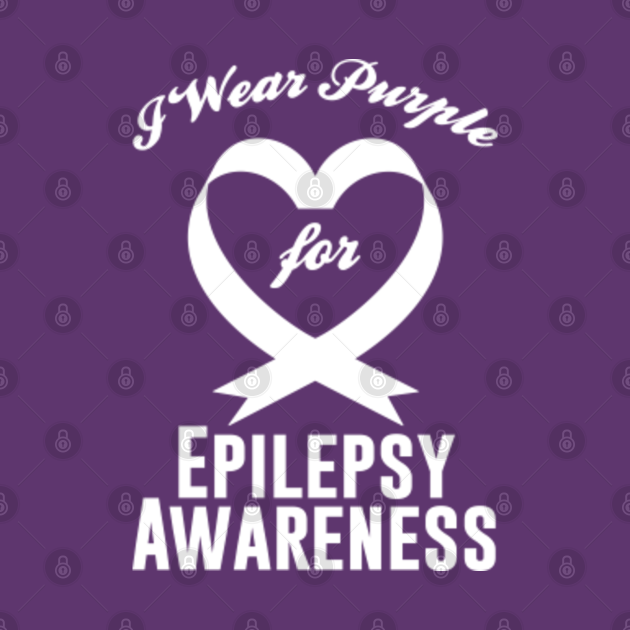 I Wear Purple For Epilepsy Awareness Epilepsy Awareness TShirt