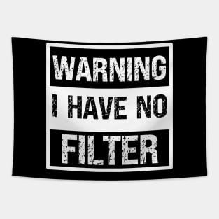 Warning I have No Filter Xtian Dela Tapestry