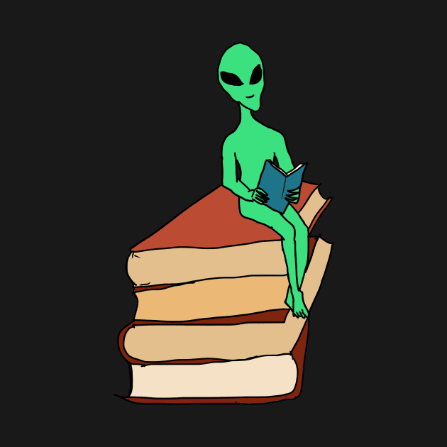 Alien reading by cypryanus