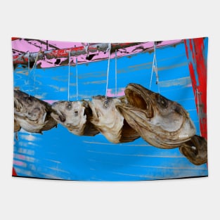 Fish heads Tapestry