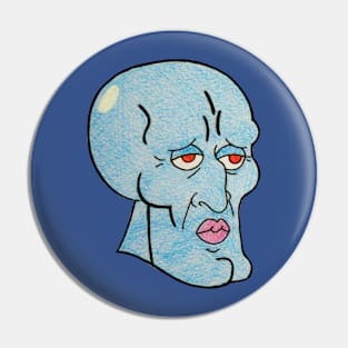 Handsome Squidward Pin