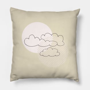 Pink clouds Pillow