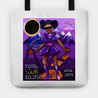 The top 10 best Black girl Total Solar Eclipse April 8 2024 Afro woman gift ideas for black girls and women Solar eclipse Tote