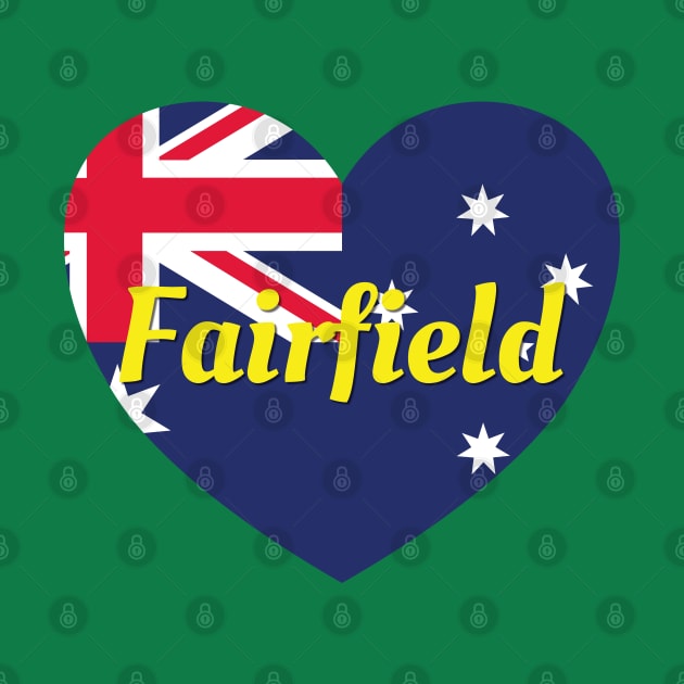 Fairfield NSW Australia Australian Flag Heart by DPattonPD