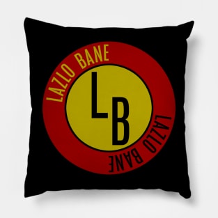 Lazlo Bane Circle Badge Logo Pillow