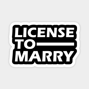 Officiant - License to marry Magnet