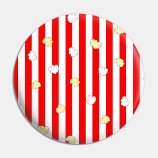 POPCORN Red Stripes Pin