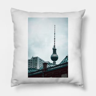 Berlin Cityscape. Alexanderplatz Pillow