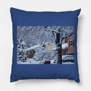 Falling Snow Pillow