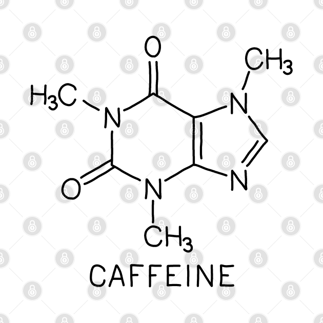 Discover Caffeine molecule - Caffeine Molecule - T-Shirt