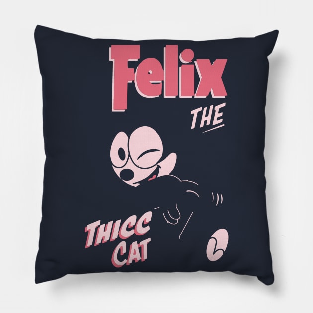 Felix The Thicc Cat Pillow by Simbada Darurat