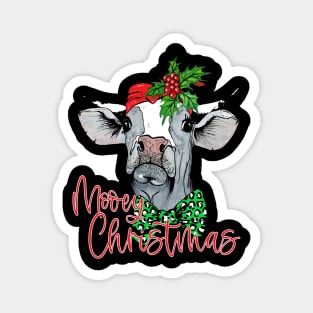 Mooey Christmas  Cow Magnet