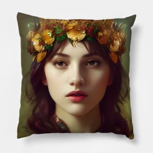 Crown on Dancing Girl Pillow