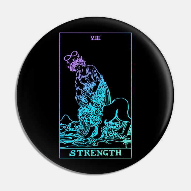 Strength Tarot Card Pin by srojas26