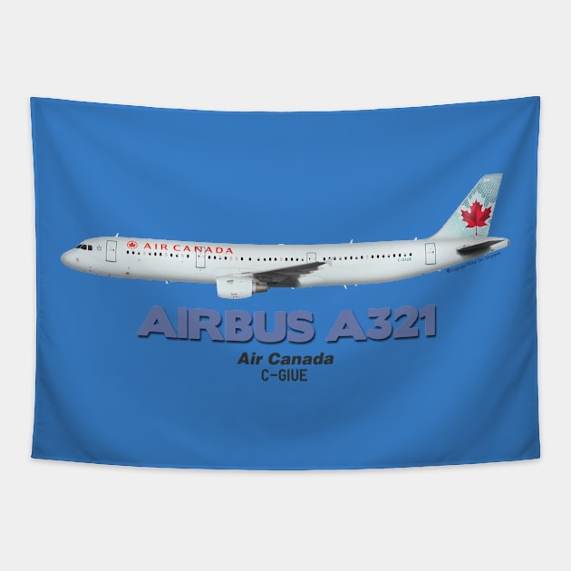 Airbus A321 - Air Canada Tapestry by TheArtofFlying