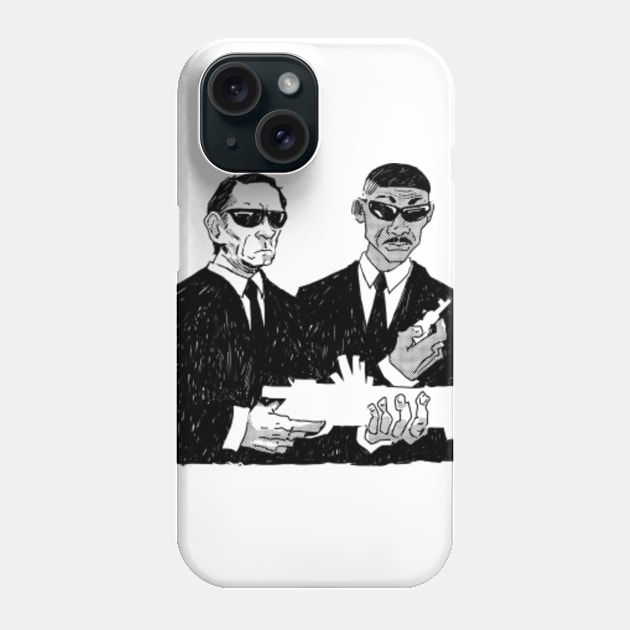 Men in black Phone Case by galarh