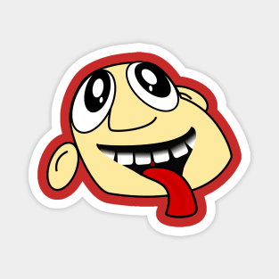 Excited Funny Face Cartoon Emoji Magnet