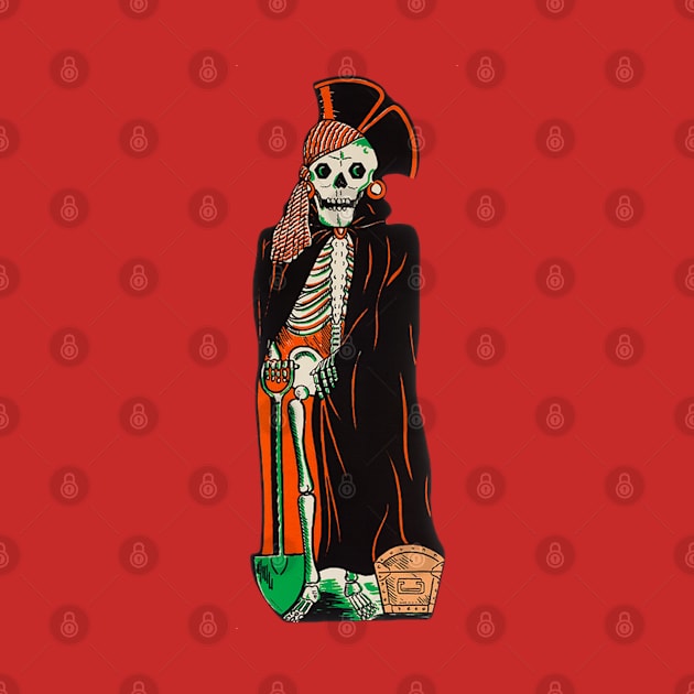 Halloween Skelton Pirate by zombill