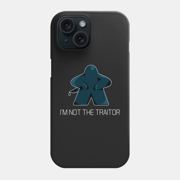 Social Deduction I'm Not The Traitor Meeple Graphic- Board Game - Tabletop Gaming Phone Case by MeepleDesign