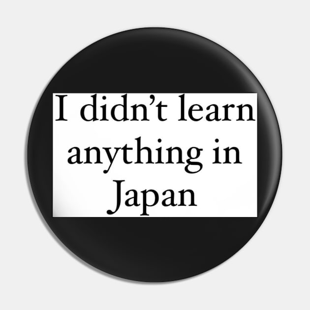 Zayn Malik Japan Quote Design Pin by BlossomShop