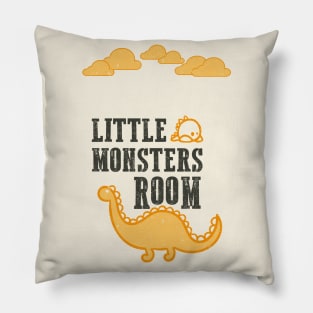 Little monsters room Pillow