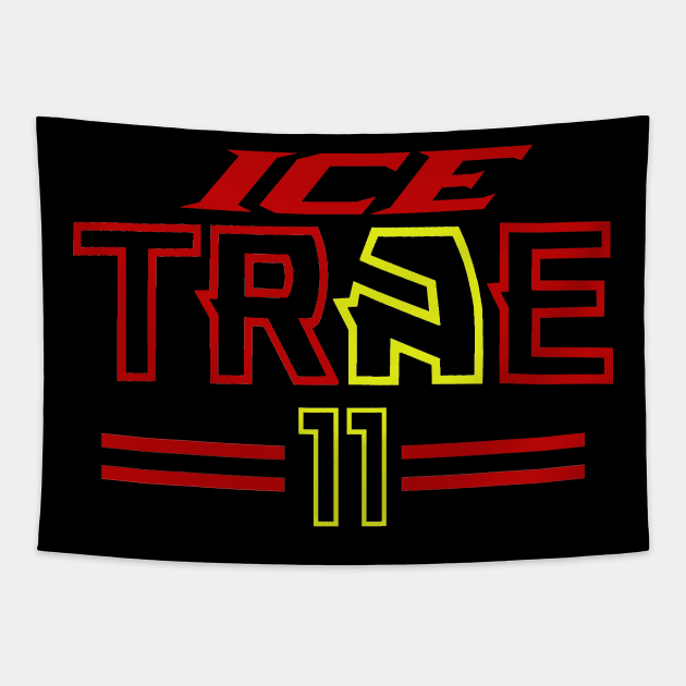 Ice Trae, Atlanta Basketball Tapestry by FanSwagUnltd